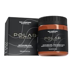 Polar Batana Oil for Hair Growth Routine | Unrefined Batana Oil for Hair | Natural Hair Oil for Dry Scalp, Split Ends, Shine, Frizz Control, 4.05 oz