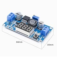 APKLVSR 2 Stück Step down Converter Modul,DC-DC Buck Converter für 4-40V zu 3,3-24V mit 3-stelliger Digitalanzeige,Netzteil Abwärtsmodul – Ansicht 5