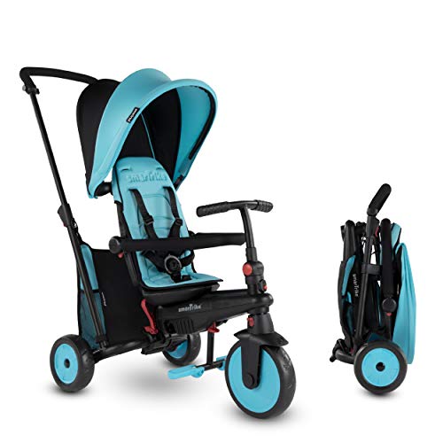 Smartrike STR3 meertraps 6-in-1 driewieler, opvouwbaar, voor kinderen, met certificaat, kinderwagen voor 1,2,3 jaar, 5021833, blauw