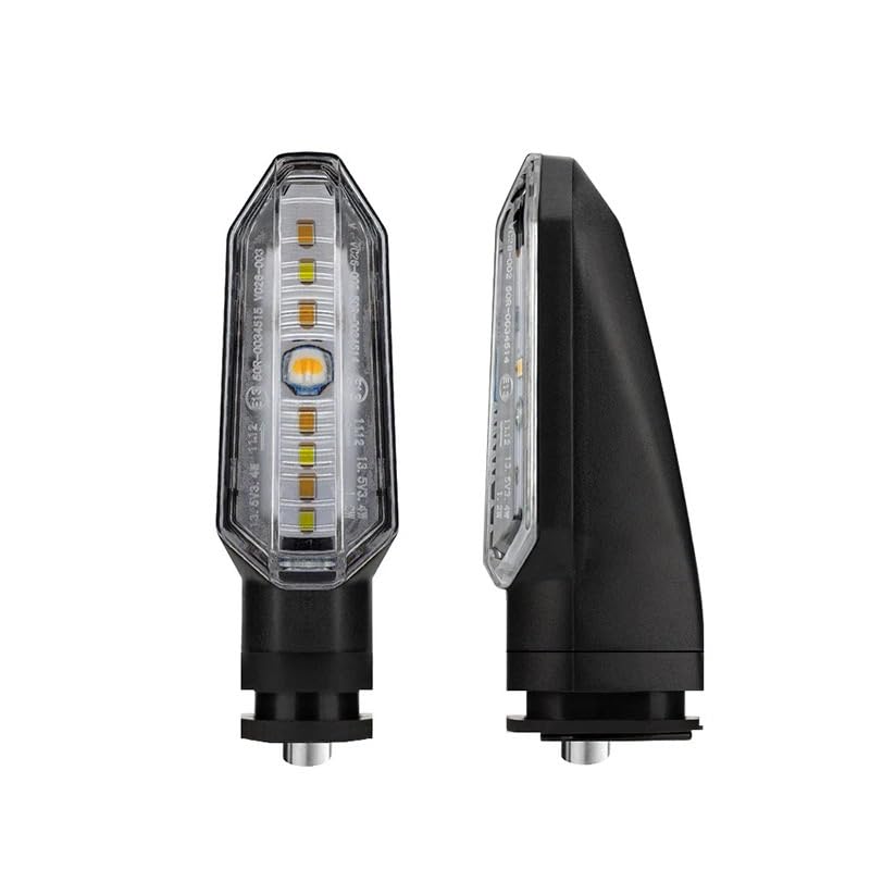 Clignotants LED moto fluides universels indicateurs directionnels étanches