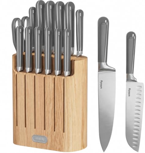 Plastic Cutting Board Set with Holder (3-Piece)