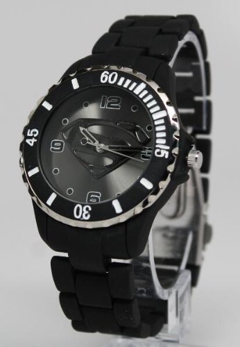 Superman Man Of Steel Watch Black (Mos8004) #TOP5