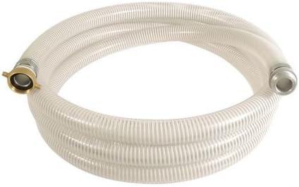 Water Suct Hose, 1inx20ft, 90psi, PVC Helix