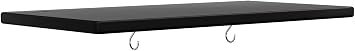 KINYING Plastic Shelving for 37 Cu.ft Horizontal Shed and 57 Cu.ft Vertical Shed, One Shelf with 2 Hooks On The Package, 25.5 in * 13 in, Easy Assembly