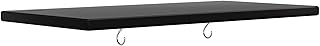 Plastic Shelving for 37 Cu.ft Horizontal Shed and 57 Cu.ft Vertical Shed, One Shelf with 2 Hooks On The Package, 25.5 in * 13 in, Easy Assembly