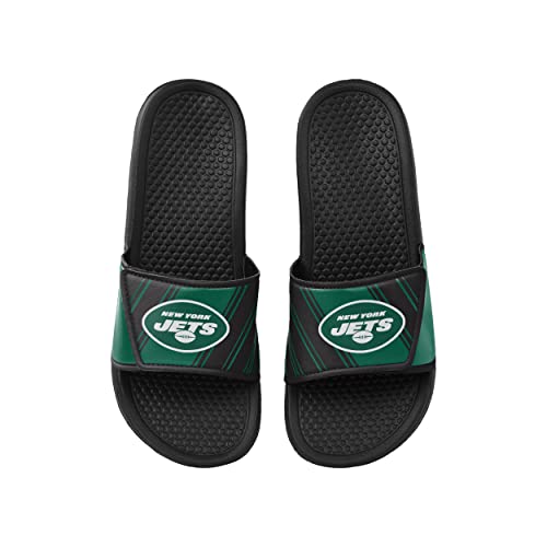 Image of FOCO mens NFL Team Logo Legacy Sport Slide Sandals