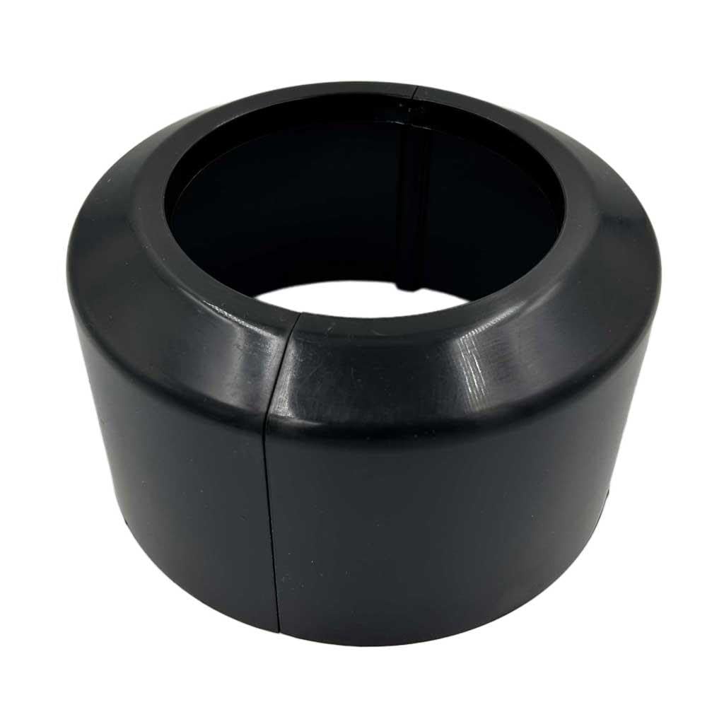 Pepte 110mm Toilet Pipe Cover Black Split Two-Piece Pan Soil Waste Collar from B&Q