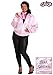 Fun Costumes Women's Plus Size Satin Pink Ladies Grease Movie Jacket, 2X, Hot Pink