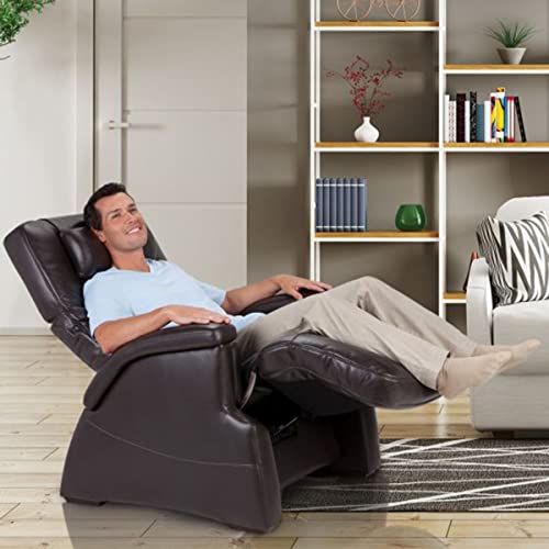 Perfect Chair Human Touch Pc-086 Tranquility Power Zero-Gravity Recliner - Jade Heat - Air Massage - Espresso Softhyde Vinyl #TOP4