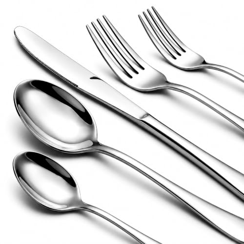 60-Piece Stainless Steel Flatware Set for 12
