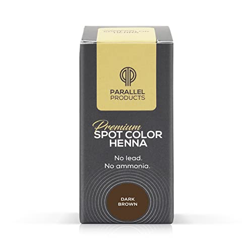 Parallel Products Spot Color Henna Kit - Henna Hair Dye - 3 Grams - Tint For Professional Spot Coloring - With Mixing Dish - Covers Grey Hair - Root Touch Up (Dark Brown) #TOP7