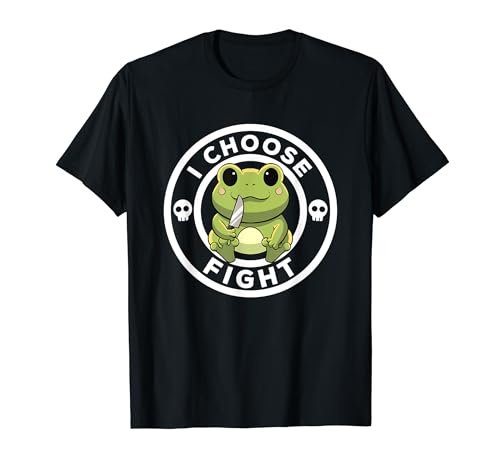 Ho scelto Fight Frog Lover Cute Frog Whisperer Funny Frog Maglietta