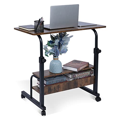 Computer-Desk Office-Desk, Small-Folding Gaming-Laptop Home-Office Desks For Small Spaces, Writing Study Desk Table With Storage For Home Bedroom, Adjustable Height 32×16×25-36 Inches #TOP3