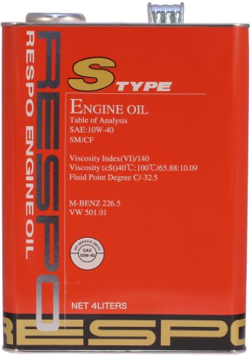 RESPO エンジンオイル Sタイプ 10W40 SM/CF 4L HTRC3 RESPO