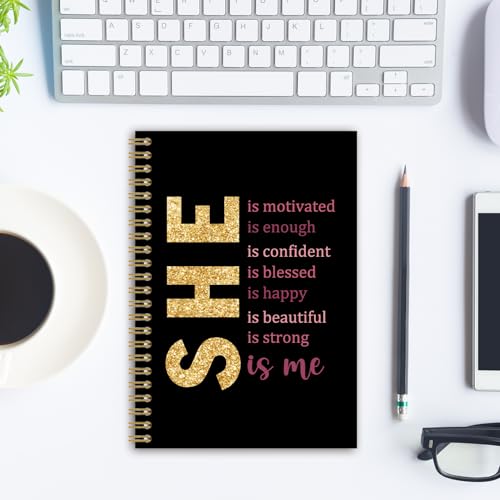 Carnet spirale citations inspirantes 5.5x8.3 pour notes