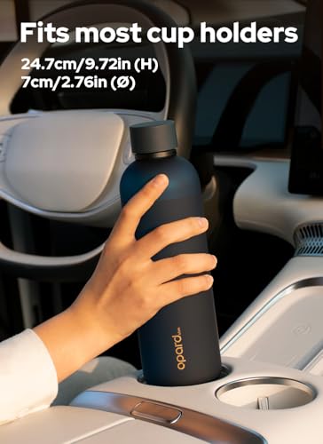 Image of Opard Slim Water Bottle 27oz, Dishwasher Safe Plastic Water Bottle BPA-Free, Leakproof Screw Top, Midnight Blue, Reusable for Travel School Sport Gym Hiking