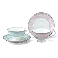 Amazon｜NARUMI(ナルミ) カップ ソーサー セット グレイスエア ブルー