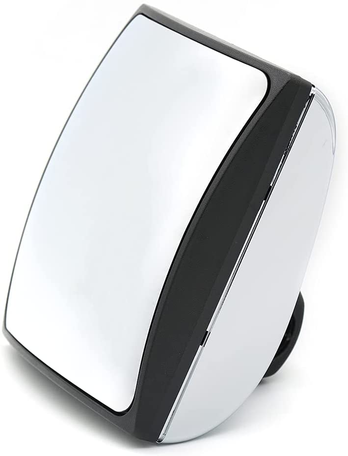 LONGLINGChrome Square Convex Hood Mirror No Heated for International Durastar Transtar Prostar Workstar from 2008-2018