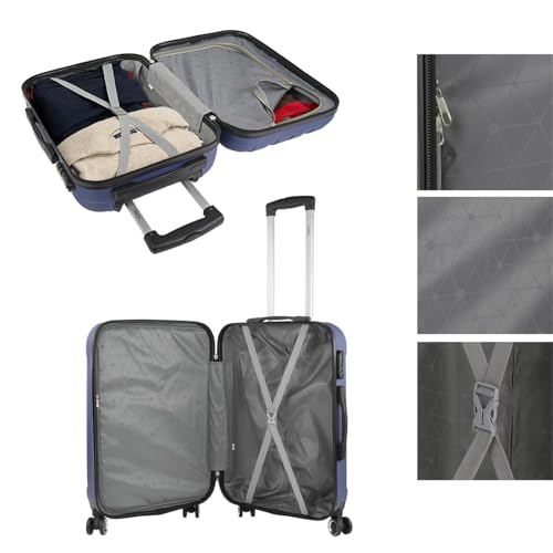 Miniatura 4 de Itaca - Maletas De Viaje Grandes 23 Kilos - Maleta Grande De Viaje Rígida 4 Ruedas - Maletas Grandes De Viaje De Abs Resistente Y Ligera 771170, Azul Vaquero
