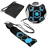 Coolrunner Soccer Belt Trainer Solo Soccer Kick Trainer, Soccer Practice Training Aid for Kids, Soccer Volleyball Rugby Trainer Fits Ball Size 3, 4, and 5 (Blue)