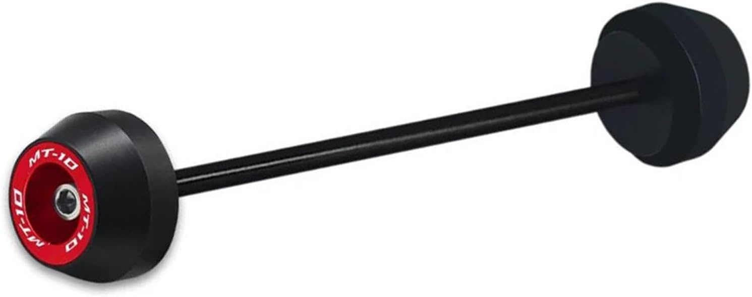 Motorcycle Wheel Protector Motorcycle Front Rear Wheel Fork Slider Axle Crash Protector Cap for Y-AMAHA FZ-10 2017 2018 2019-2024(Rear Red)