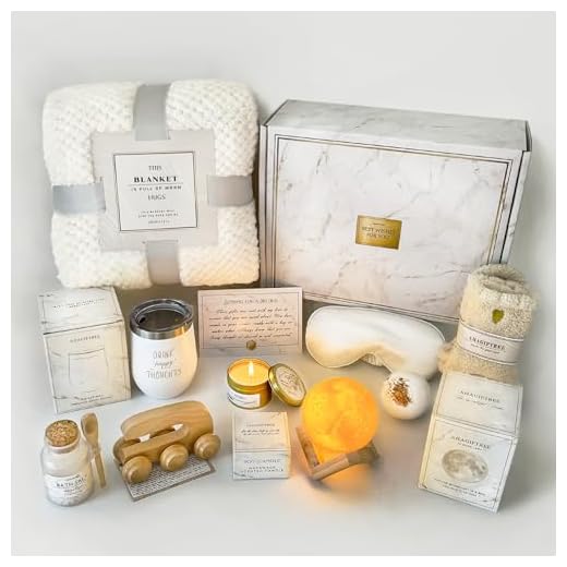 Gift Baskets for Women,11PC Care Package with Moon Lamp,Grief,Get Well Soon After Surgery,Birthday,Think of You,Thank You,Sympathy