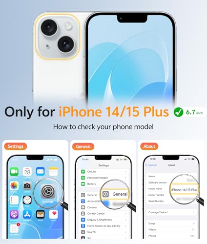 Image of FNTCASE for iPhone 15 Plus Case: for iPhone 14 Plus Case Translucent Matte Military Grade Protective Phone Cover - Slim Anti-Slip Durable Shockproof Drop Protection Cases - Light Blue