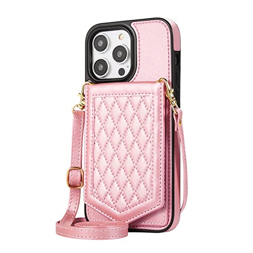 Housse portefeuille iPhone 6 Plus coque cartes miroir cordon bandoulière amovible