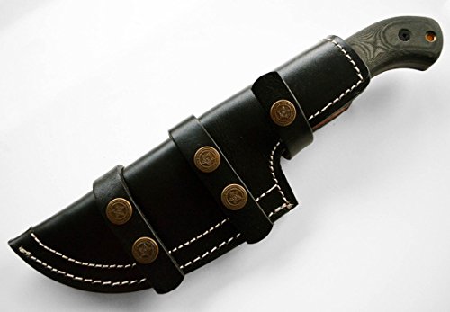 Whole Earth Supply Extra Large - Black Thick Leather Tracker Sheath Blade Knife Blanks Knives #TOP1