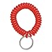 Wholesale CASE of 25 - MMF Industries Wrist Coil Key Rings-Wrist Coil With Key Ring, Red