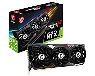 msi Gaming GeForce RTX 3080 LHR 12GB GDRR6X 384-Bit HDMI/DP Nvlink Torx Fan 4 RGB Ampere Architecture OC Graphics Card (RTX 3080 Gaming Z Trio 12G LHR)