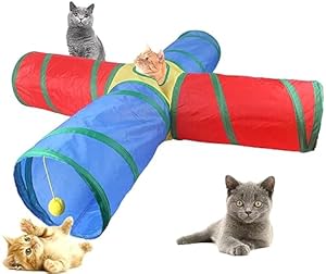 Hjkiopc Faltbarer 4-Wege Katzen Tunnel 01