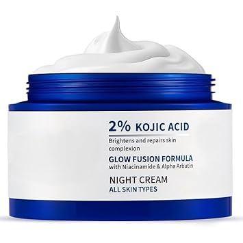 2% Kojic Acid Night Cream 50g Reduces Dark Spots & Pigmentation | Minimizes Pores