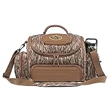 Rig'Em Right Waterfowl Lock and Load Duck Hunting Blind Bag with Molded Ammo Compartments, Sunglasses Case, Drink Holder and More (Mossy Oak Bottomland Camo)