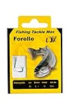 sehr scharfe Hakenspitze FTM Haken gebunden Forelle 90cm - 10 Forellenhaken, Vorfächer zum Forellenangeln, Vorfachhaken für Forellen, Angelhaken, Hakengröße/Schnurdurchmesser:Gr. 8 / 0.18mm