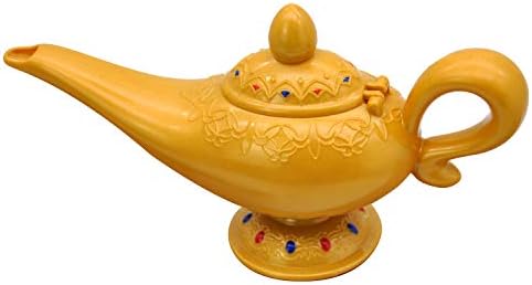 Spooktacular Creations Halloween Genie Lamp Costume Accessory Prop for Halloween Dress-up Party, Role Play, Cosplay, Holiday Decorations Gold