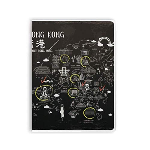 Hong Kong Journal couverture souple porte-carte de visite et rangement de poche