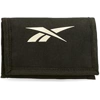 Reebok Malden Cartera con Monedero Negro 13x8x2,5 cms Poliéster