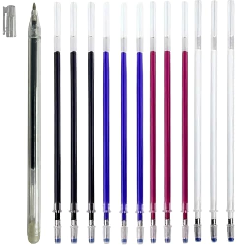 Kit Caneta Magica Fantasminha que Apaga Com Calor 12 Refil Gel Para Tecido Artesanato Patchwork Alfa