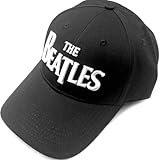The Beatles Drop T Logo - Baseball Cap Gorra Negro