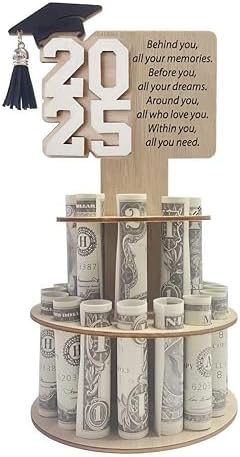 2025 Graduation Gifts for Her/Him, 24 Holes Tiered Money Holder with Graduation Quote Positive Behind You All Your Memories, Money Gift Ideas for Boys Girls High School College (White) 2025 Graduation Gifts for Her/Him, 24 Holes Tiered Money Holder with Graduation Quote Positive Behind You All Your Memories, Money Gift Ideas for Boys Girls High School College (White)