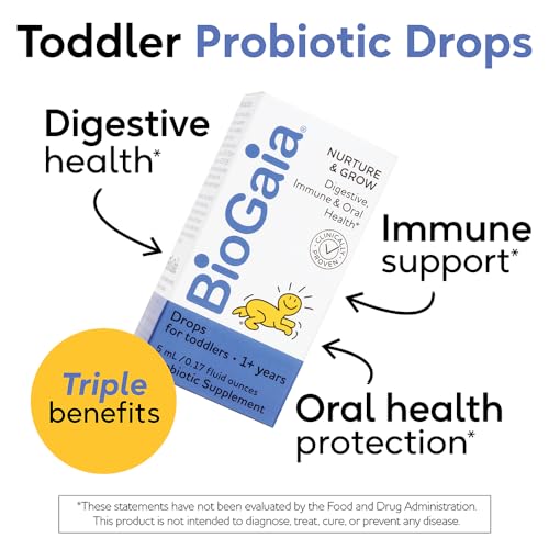 BioGaia Nurture & Grow Toddler Probiotic Liquid - Ages 1+ - 25-Day Supply