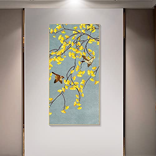 Diamond Painting 80x220cm grande taille de feuilles d'or pour décoration de salon