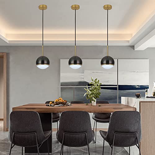 Rlewong Brass Chandeliers Black Nordic Light Luxury Restaurant Marble Chandelier Modern Simple Bedroom Bedside Lamp, #TOP3
