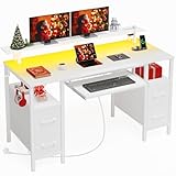 【Plateau Clavier Amovible】Avec un plateau coulissant spacieux pour clavier 108 touches ou clavier 87 touches + souris, ce bureau maximise l'espace tout en protégeant vos yeux de la fatigue visuelle.