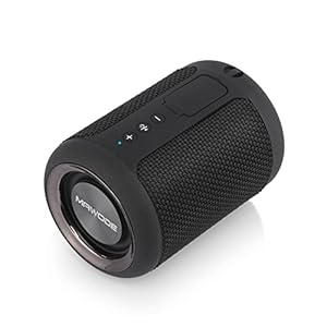 Bluetooth Speakers, T10 Waterproof Speaker, 8 Hr Playtime Portable Speaker, Small, Lightweight, Mini, Wireless, Shower Speaker, Aux & TF Card Support (Black)
