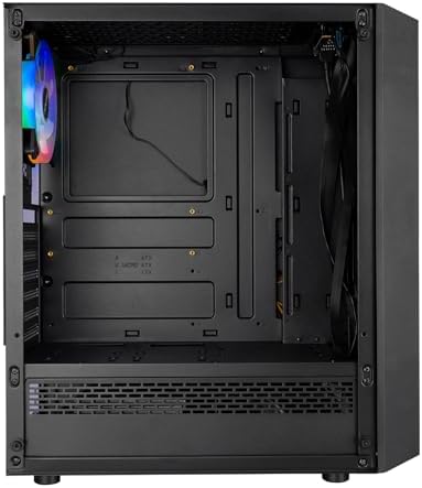 Everest FLAT MESH 4 * 12cm ARGB Fanlı Tempered Camlı Gaming Oyuncu Kasası - Görsel 3