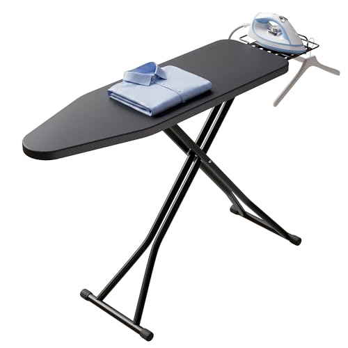 Ing Board Full Size,height Adjustable Sturdy Iron Board,compact And Space Save Iron Stand For Laundry Room,home Use,43" X 13" Black Kyb02b