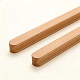 SYZOW Maniglie per mobili in legno,interasse fori 192mm, lunghezza 230mm, 6 pezzi (Colore Legno)