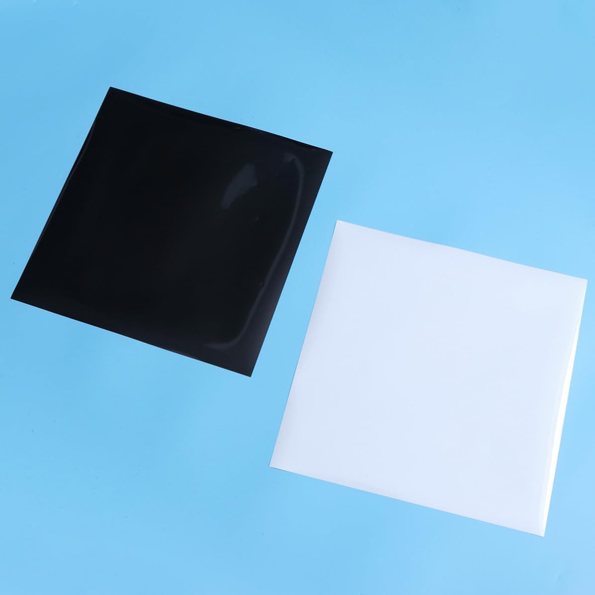 2pcs PU Heat Transfer Vinyl for Bags and Aprons, Black White